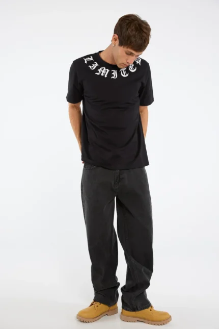Amisu Black White T shirt d